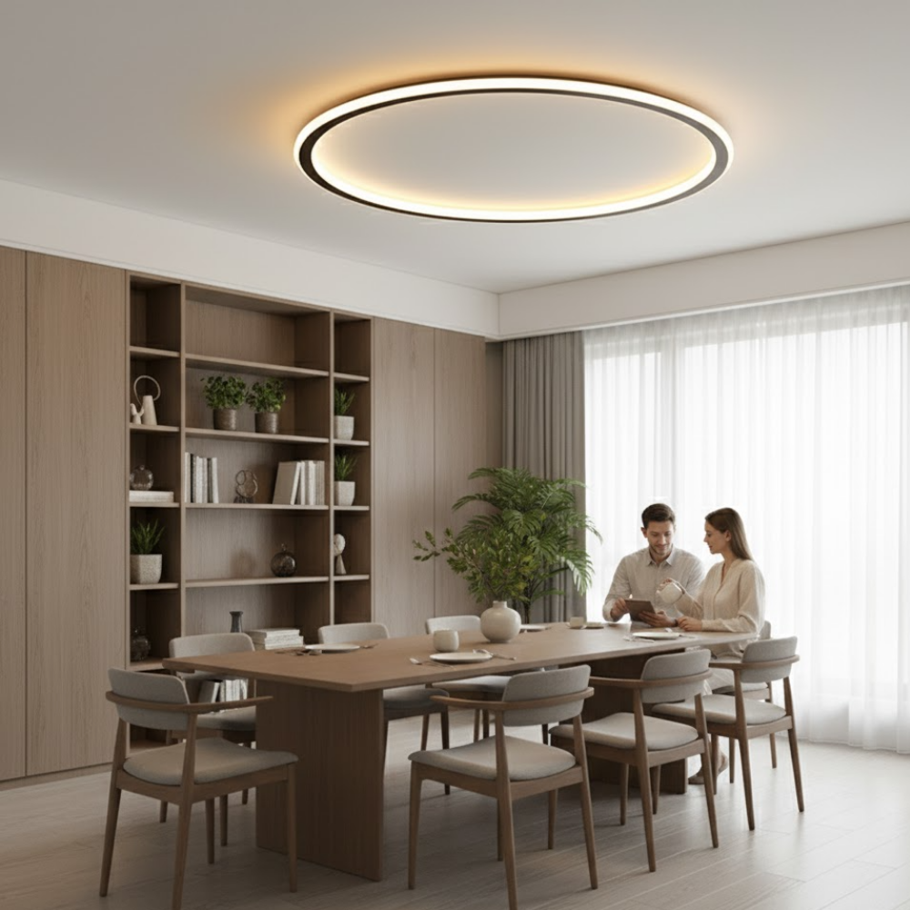 Deckenleuchte – Zeitgenössische LED-Leuchte mit schwebender Eleganz