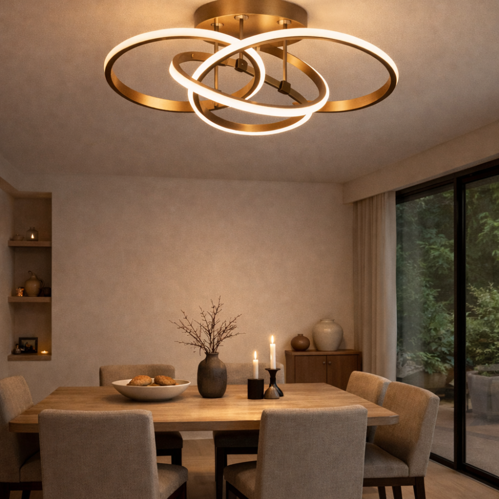 Gold Ring Ceiling Light