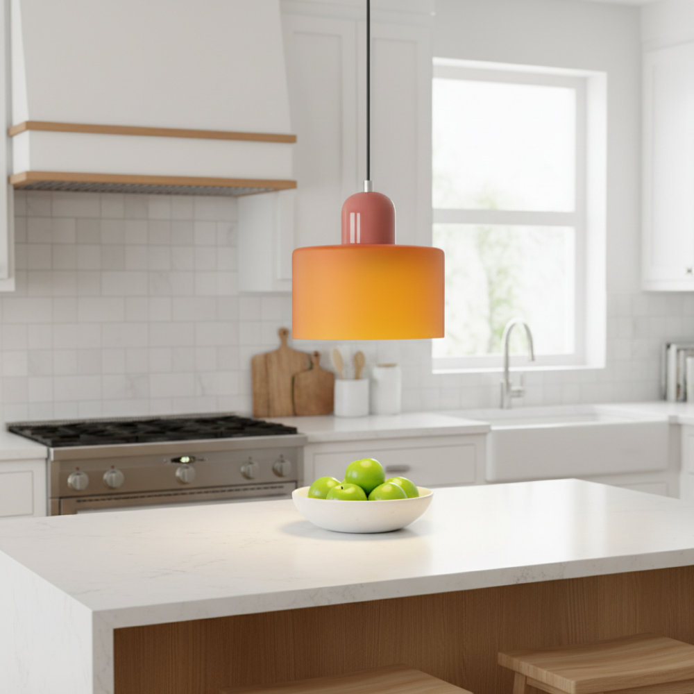 Pendelleuchte – Modernes Glasdesign mit verspieltem Farbakzent