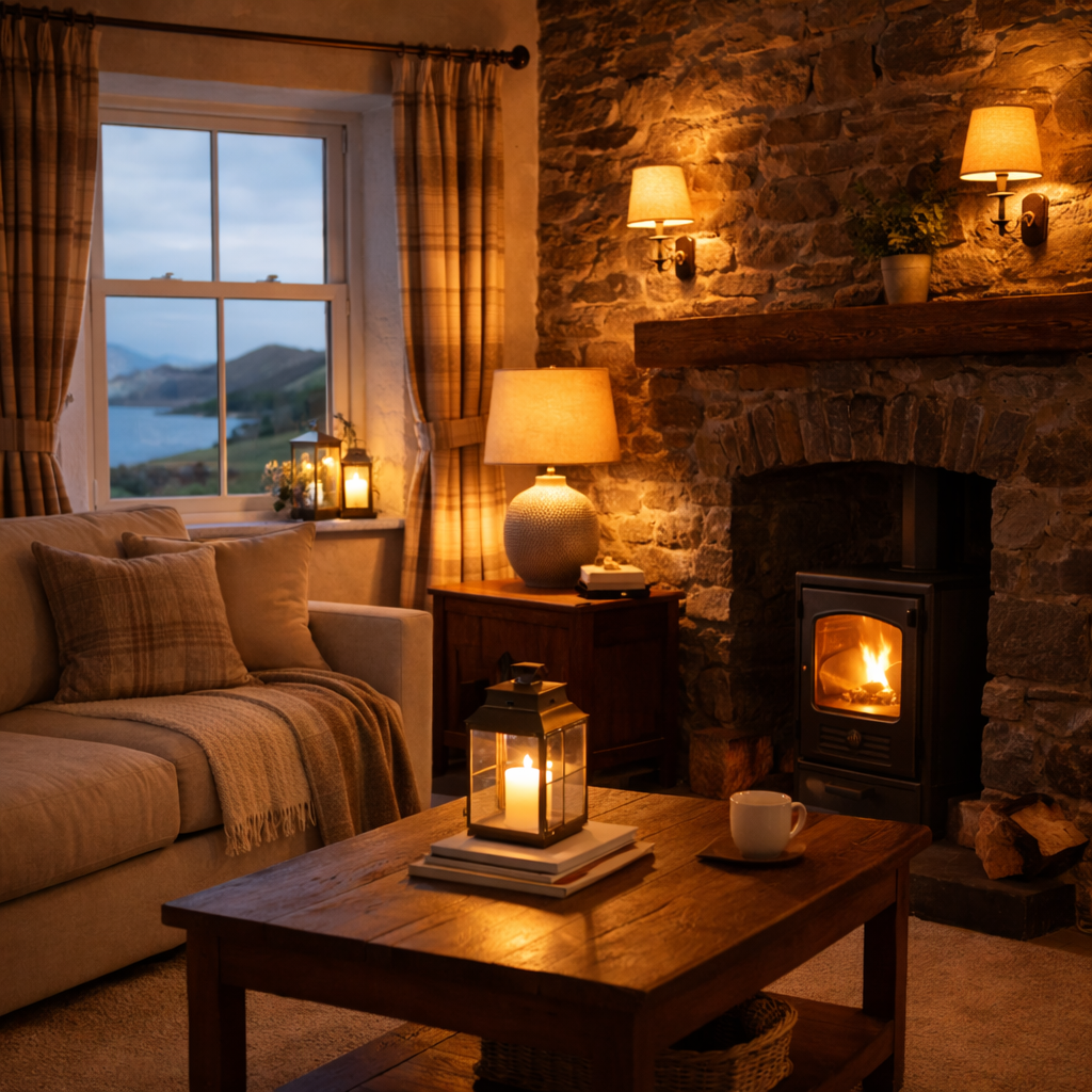 Warm Ambient Lighting: Creating a Cozy Living Room Atmosphere