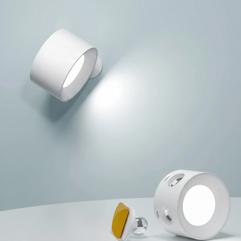 LED Wandleuchte – Verstellbarer Zylinderstrahler, Indoor, Warmweiß