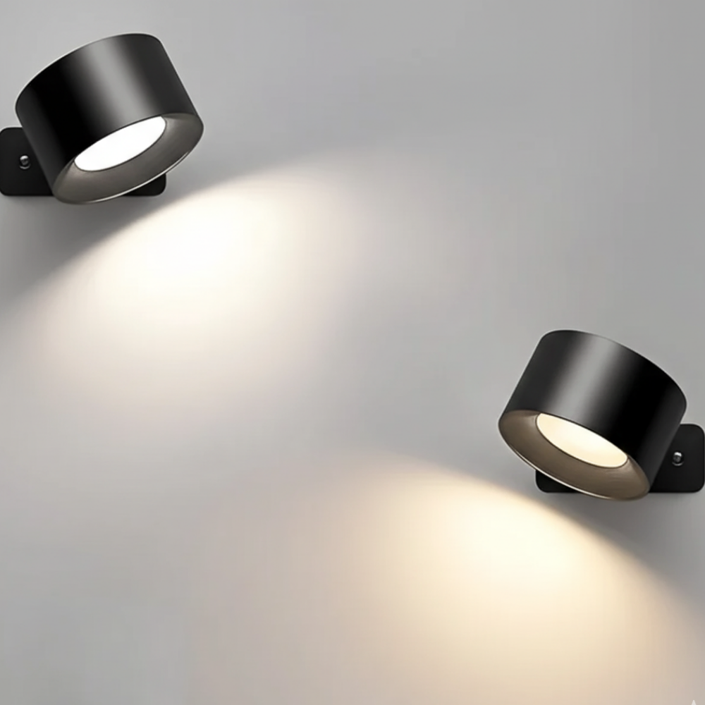 LED Wandleuchte – Verstellbarer Zylinderstrahler, Indoor, Warmweiß