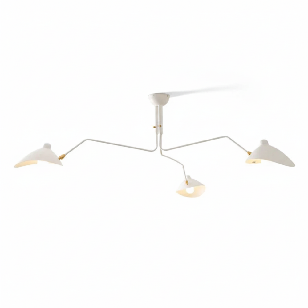 Deckenleuchte – Dreifach-Schwenkleuchte im Mid-Century-Stil
