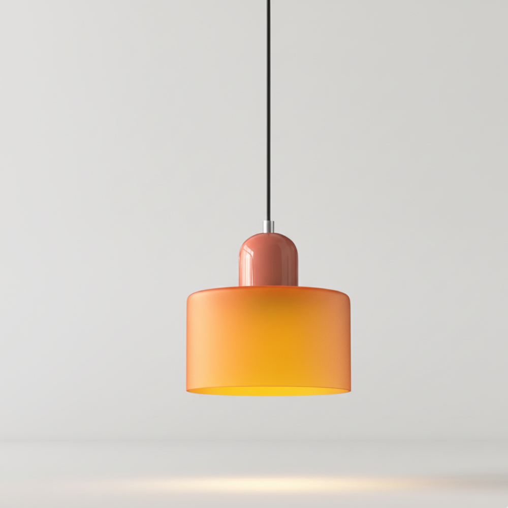 Pendelleuchte – Modernes Glasdesign mit verspieltem Farbakzent