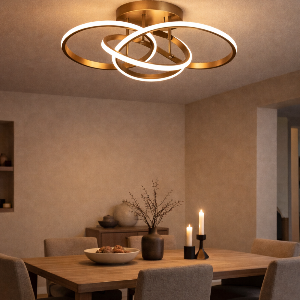 Gold Ring Ceiling Light