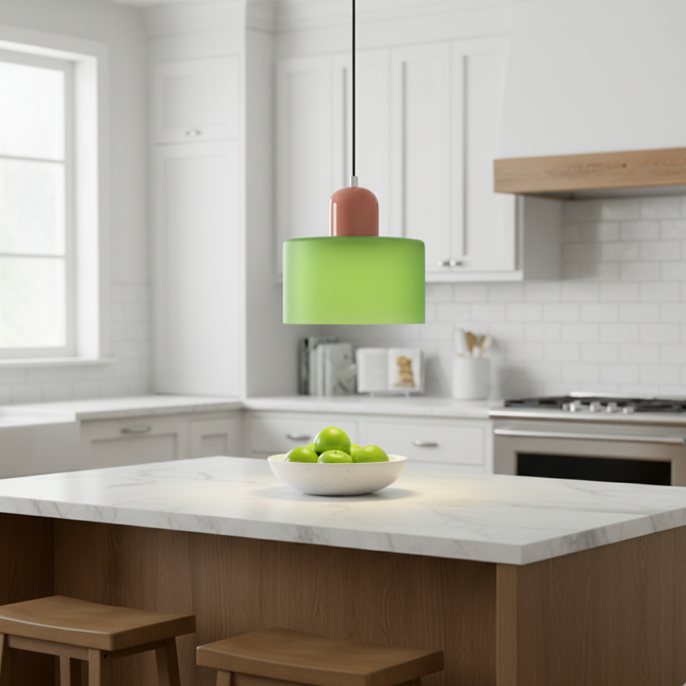 Pendelleuchte – Modernes Glasdesign mit verspieltem Farbakzent